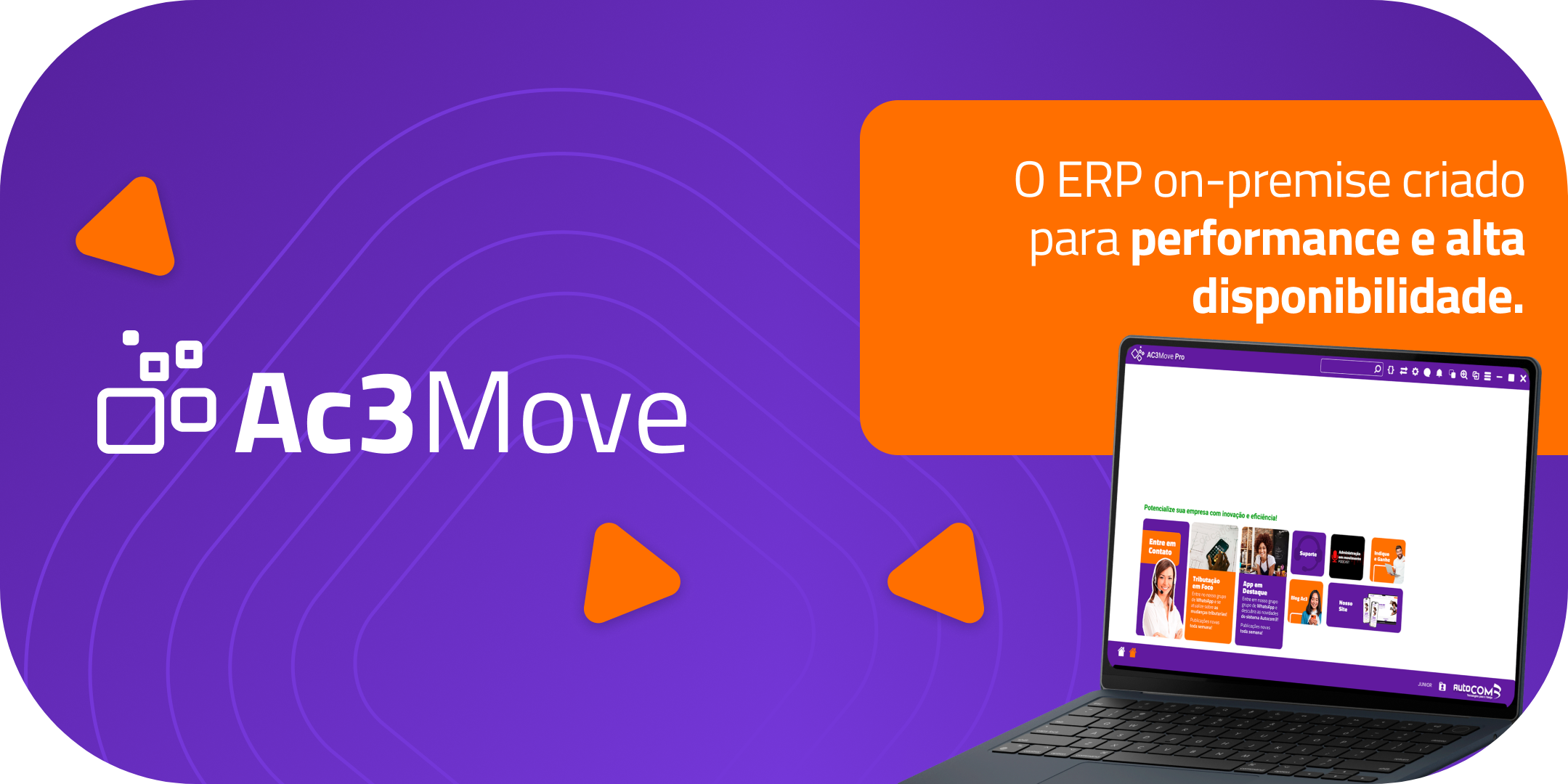 Tela do sistema AC3MOVE